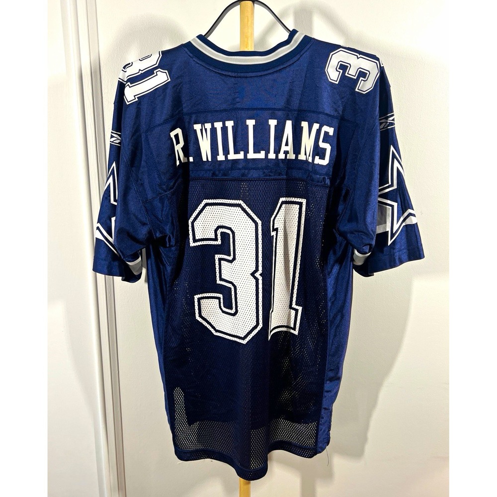 Vintage Reebok Dallas Cowboys Roy Williams #31 Jersey Mens S Navy NFL On Field
